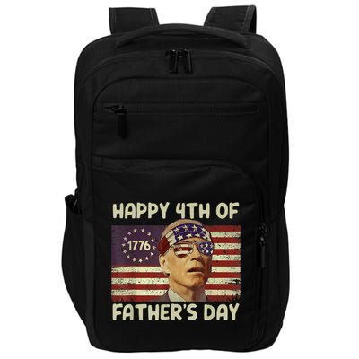 Funny Joe Biden Happy 4th Of Fathers Day Shirts 4th Of July Impact Tech Backpack