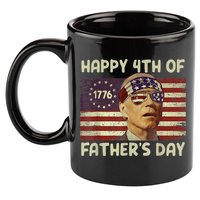 Funny Joe Biden Happy 4th Of Fathers Day Shirts 4th Of July 11oz C Handle Ceramic Mug