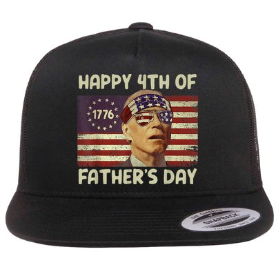 Funny Joe Biden Happy 4th Of Fathers Day Shirts 4th Of July Flatbill Hat