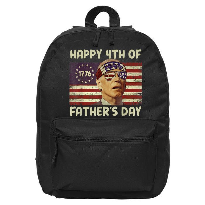 Funny Joe Biden Happy 4th Of Fathers Day Shirts 4th Of July 16 in Basic Backpack