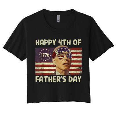 Funny Joe Biden Happy 4th Of Fathers Day Shirts 4th Of July Crop Top