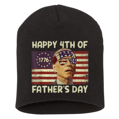 Funny Joe Biden Happy 4th Of Fathers Day Shirts 4th Of July Short Acrylic Beanie