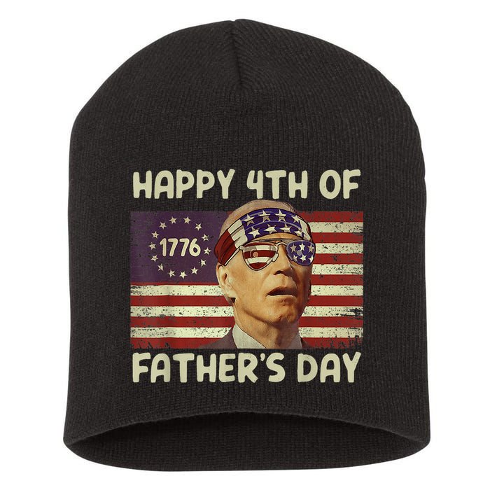 Funny Joe Biden Happy 4th Of Fathers Day Shirts 4th Of July Short Acrylic Beanie