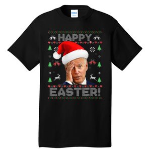 Funny Joe Biden Happy Easter Ugly Christmas Tall T-Shirt