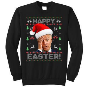 Funny Joe Biden Happy Easter Ugly Christmas Tall Sweatshirt