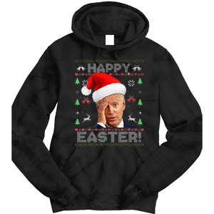 Funny Joe Biden Happy Easter Ugly Christmas Tie Dye Hoodie