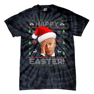 Funny Joe Biden Happy Easter Ugly Christmas Tie-Dye T-Shirt