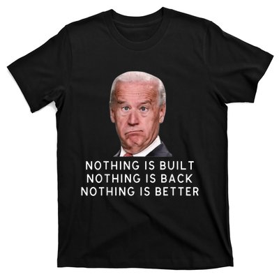 Funny Joe Biden Conservative Anti Biden Democrats Build Back T-Shirt