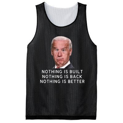 Funny Joe Biden Conservative Anti Biden Democrats Build Back Mesh Reversible Basketball Jersey Tank