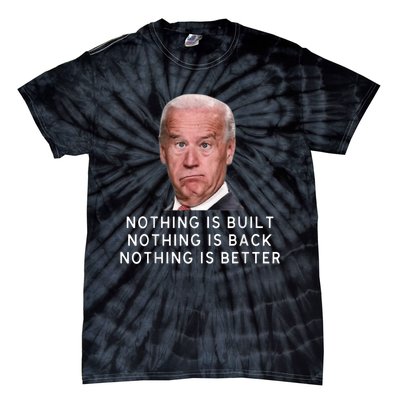 Funny Joe Biden Conservative Anti Biden Democrats Build Back Tie-Dye T-Shirt