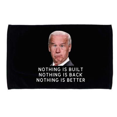 Funny Joe Biden Conservative Anti Biden Democrats Build Back Microfiber Hand Towel