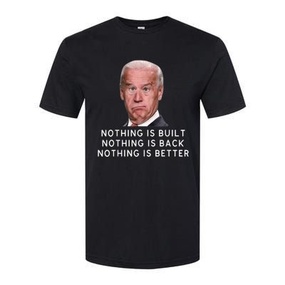 Funny Joe Biden Conservative Anti Biden Democrats Build Back Softstyle CVC T-Shirt