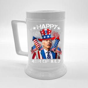 Funny Joe Biden Happy 4th Of July Firework Independence Day Beer Stein