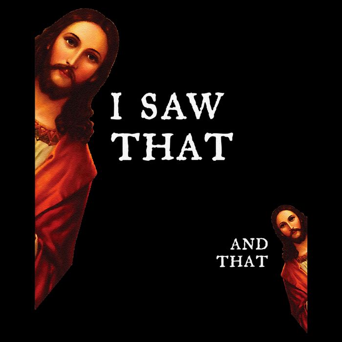 Funny Jesus Bible Best Joke Quote I Saw That And That Cooling Performance Crew T-Shirt