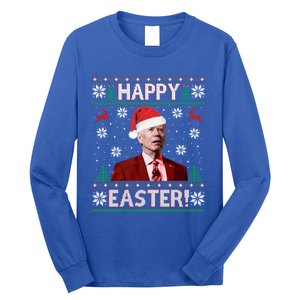 Funny Joe Biden Christmas Happy Easter Ugly Sweater Xmas Gift Long Sleeve Shirt