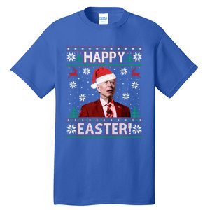 Funny Joe Biden Christmas Happy Easter Ugly Sweater Xmas Gift Tall T-Shirt