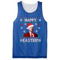 Funny Joe Biden Christmas Happy Easter Ugly Sweater Xmas Gift Mesh Reversible Basketball Jersey Tank