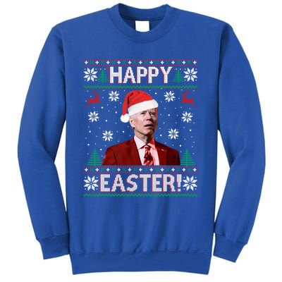 Funny Joe Biden Christmas Happy Easter Ugly Sweater Xmas Gift Tall Sweatshirt