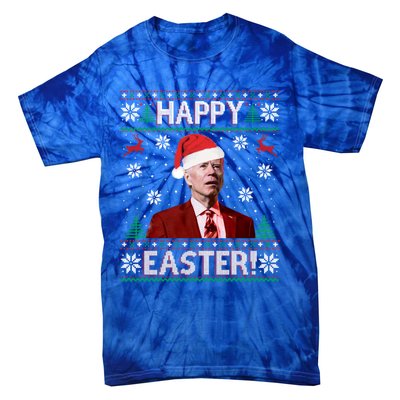 Funny Joe Biden Christmas Happy Easter Ugly Sweater Xmas Gift Tie-Dye T-Shirt