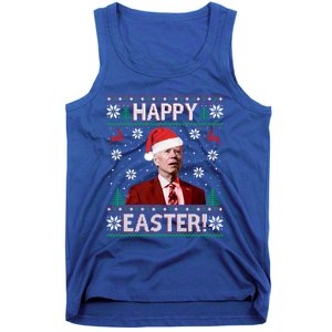 Funny Joe Biden Christmas Happy Easter Ugly Sweater Xmas Gift Tank Top