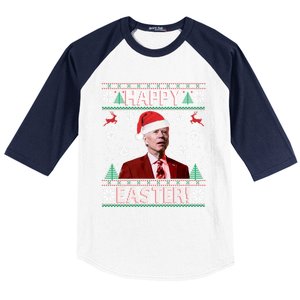 Funny Joe Biden Christmas Happy Easter Ugly Sweater Xmas Gift Baseball Sleeve Shirt