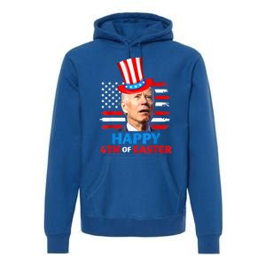 Funny Joe Biden Happy 4th Of Easter Confused 4th Of July Premium Hoodie