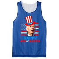 Funny Joe Biden Happy 4th Of Easter Confused 4th Of July Mesh Reversible Basketball Jersey Tank