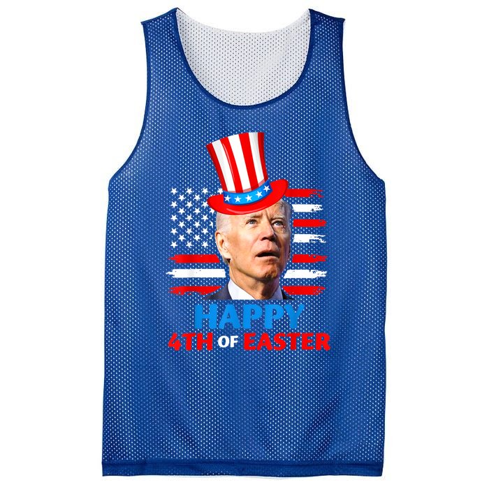 Funny Joe Biden Happy 4th Of Easter Confused 4th Of July Mesh Reversible Basketball Jersey Tank