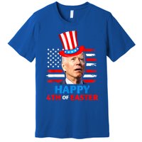 Funny Joe Biden Happy 4th Of Easter Confused 4th Of July Premium T-Shirt