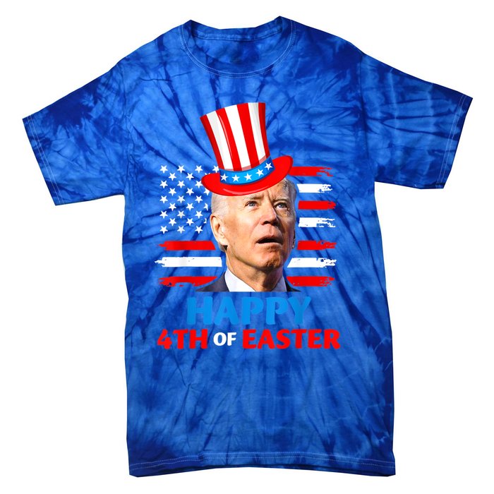 Funny Joe Biden Happy 4th Of Easter Confused 4th Of July Tie-Dye T-Shirt