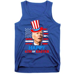 Funny Joe Biden Happy 4th Of Easter Confused 4th Of July Tank Top