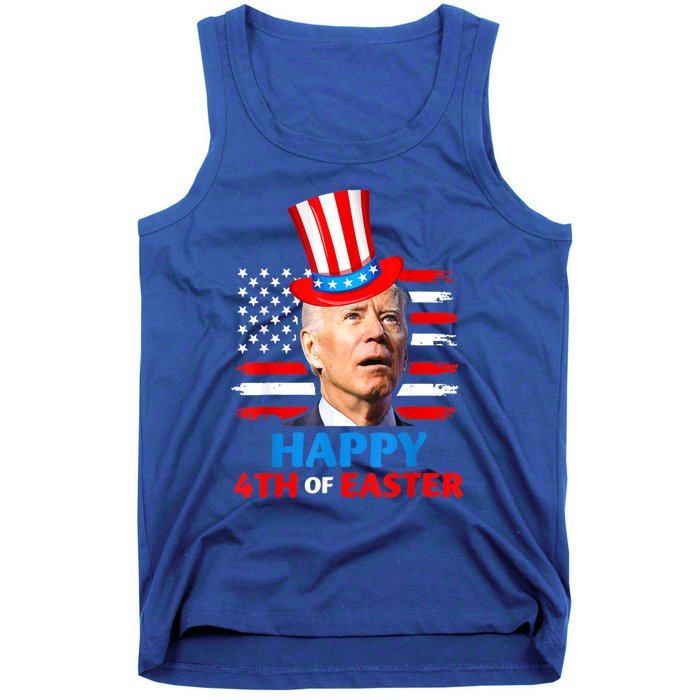 Funny Joe Biden Happy 4th Of Easter Confused 4th Of July Tank Top