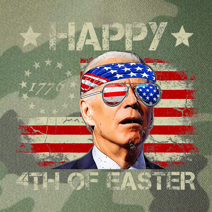 Funny Joe Biden 4th Of July Happy 4th Of Easter Us Flag Legacy Tie Dye Trucker Hat