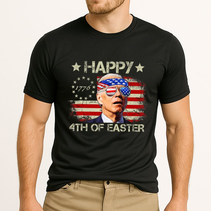 Funny Joe Biden 4th Of July Happy 4th Of Easter Us Flag Performance Shirt