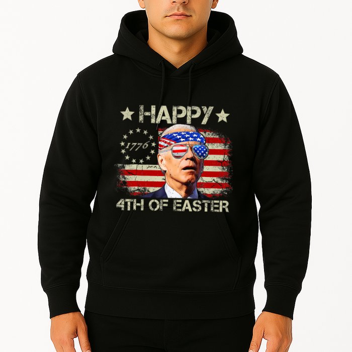Funny Joe Biden 4th Of July Happy 4th Of Easter Us Flag Hoodie