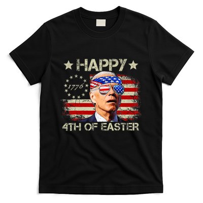 Funny Joe Biden 4th Of July Happy 4th Of Easter Us Flag T-Shirt