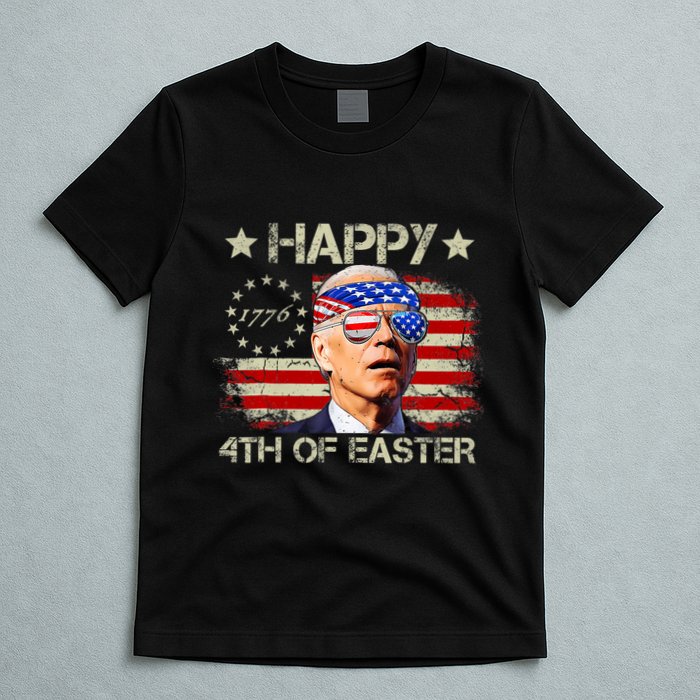 Funny Joe Biden 4th Of July Happy 4th Of Easter Us Flag T-Shirt