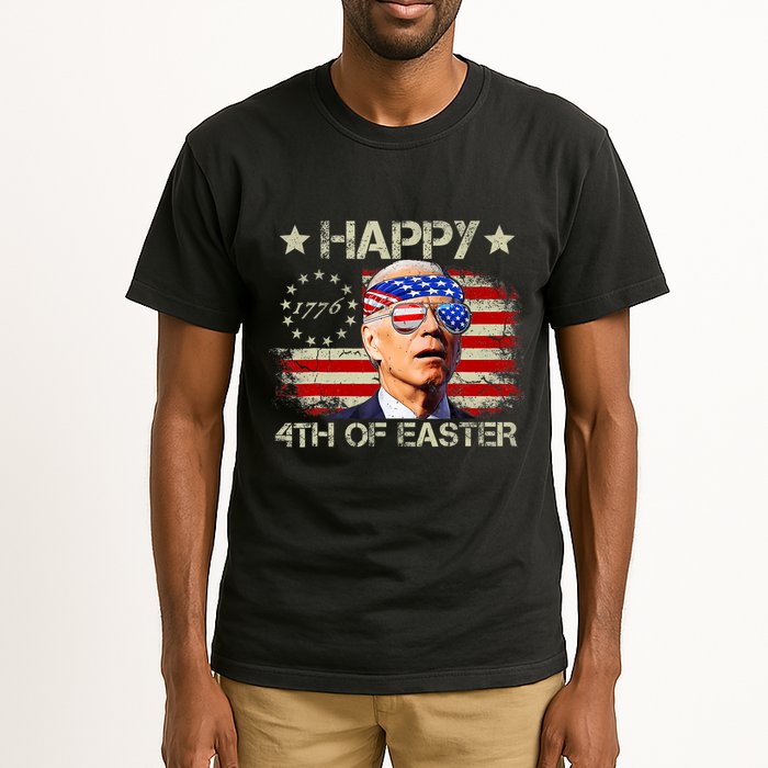 Funny Joe Biden 4th Of July Happy 4th Of Easter Us Flag Tall T-Shirt