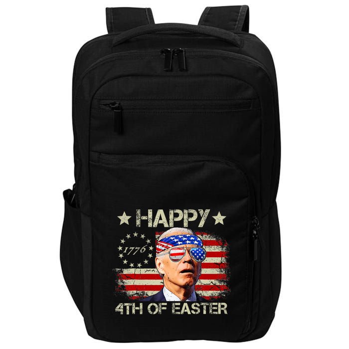 Funny Joe Biden 4th Of July Happy 4th Of Easter Us Flag Impact Tech Backpack