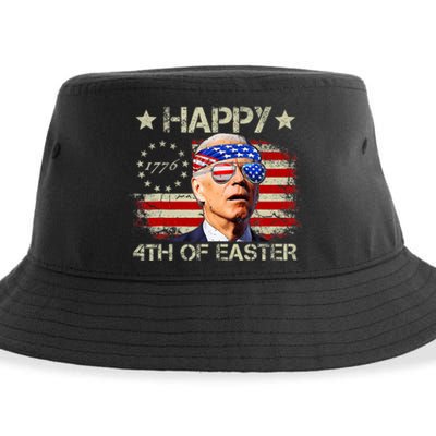 Funny Joe Biden 4th Of July Happy 4th Of Easter Us Flag Sustainable Bucket Hat