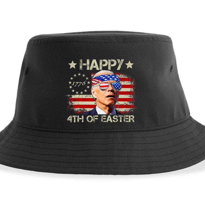 Funny Joe Biden 4th Of July Happy 4th Of Easter Us Flag Sustainable Bucket Hat