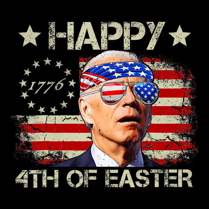 Funny Joe Biden 4th Of July Happy 4th Of Easter Us Flag Sustainable Bucket Hat