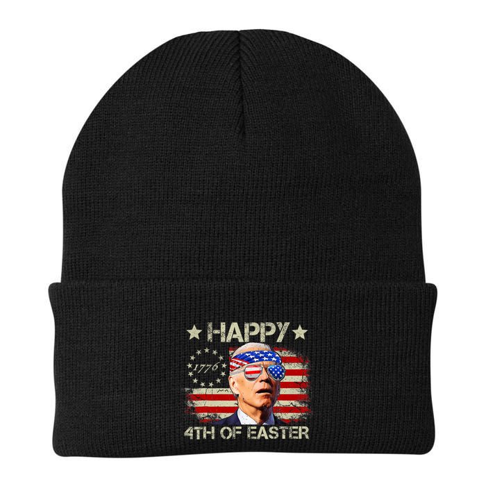 Funny Joe Biden 4th Of July Happy 4th Of Easter Us Flag Beanie