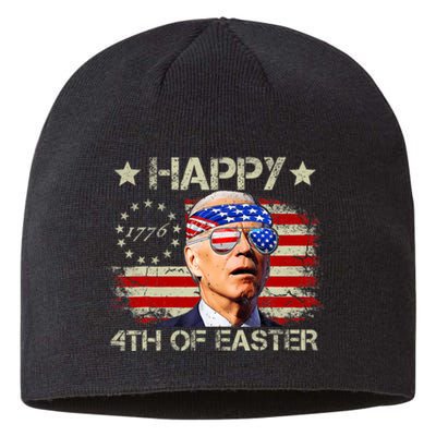 Funny Joe Biden 4th Of July Happy 4th Of Easter Us Flag Sustainable Beanie