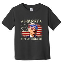 Funny Joe Biden 4th Of July Happy 4th Of Easter Us Flag Toddler T-Shirt