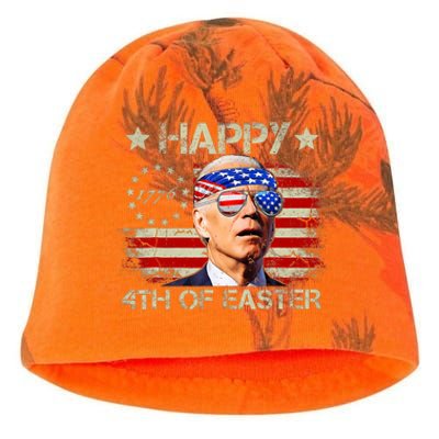 Funny Joe Biden 4th Of July Happy 4th Of Easter Us Flag Kati - Camo Knit Beanie