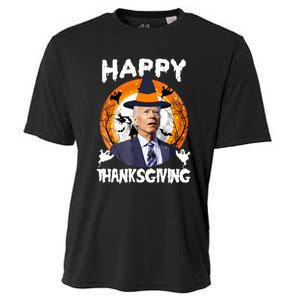 Funny Joe Biden Happy Thanksgiving Confused Happy Halloween Cooling Performance Crew T-Shirt