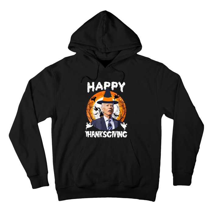 Funny Joe Biden Happy Thanksgiving Confused Happy Halloween Hoodie