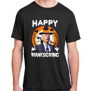 Funny Joe Biden Happy Thanksgiving Confused Happy Halloween Adult ChromaSoft Performance T-Shirt