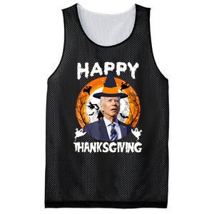 Funny Joe Biden Happy Thanksgiving Confused Happy Halloween Mesh Reversible Basketball Jersey Tank